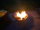 Nice little camp fire to keep us warm in the evenings