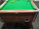 Playing pool upstairs in r bar
