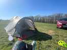 Tents up feets up :)