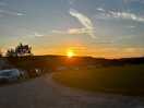 Sun set over the campsite.