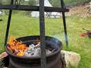 Outdoor cooking area