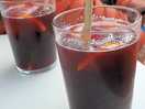 Sangria vor der bar