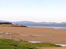 Beach overlooking solway firth towards annan