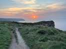 A short walk from the campsite was a lovely sunset