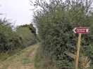 Next to the entrance of the site is a marked path leading to the local pub, excellent idea!
