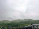View of the caravans and highland cow feilds