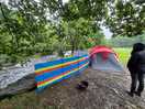 Pitched up river side
