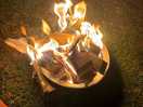 Our evening fire