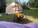 Lovely camp fire also bq if ur hungry