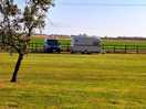 View of campsite and our caravan