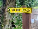 Beach sign