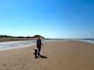The beach