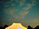 Tent at night under the stars