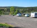 Camper caravan park up