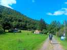 The walk to the toilet block