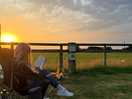 Unwinding as the sun goes down