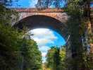 The viaduct on the drive up to the holiday park