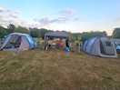 Facilitated our tent pitch next to eachother with room for a gazebo