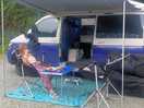 Wife and the camper