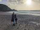 A short walk to the beach from the silver sands resort.