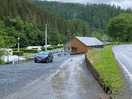 This is a well designed site with large pitches and adjacent to a beautiful river.