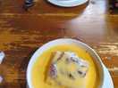 Sponge pudding with custard 🍮