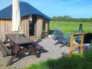 Yurt with fire and bbq area