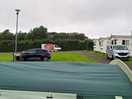 Our tent on electric pitch