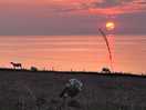 The sunset on the longest day, taken from the back of my van.