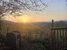 Sunset from the room. set about 7pm in april