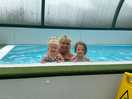 Lovely addition of toddler pool and hot tub in pool area