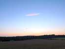Sunset over the fields