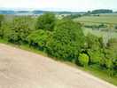 Aerial shot of just behind the site
