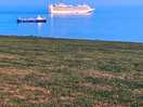 It was the little freighter that made a racket until the early hours not the caribbean princess!