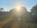 Sunrise over the site