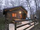 Evening view of the chalet