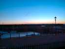 One of two sunsets over the marina