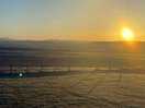 Sunrise on a frosty april morning