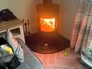 Wood fire burner