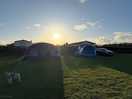 Our tent set up