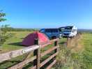 View from the tent field