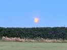 Beautiful moon shining across the site.