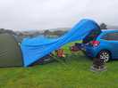 Wet when we arrived but more then enough room