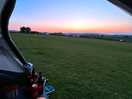 The sunset was amazing and many of us sat out and watched it
