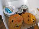 Scones jam and cream to takeaway