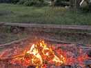 Sunset campfire