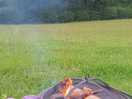 Chilling out beside my firepit
