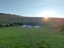 First rays of sun in july