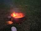 Firepit at niight