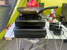 Making breakfast